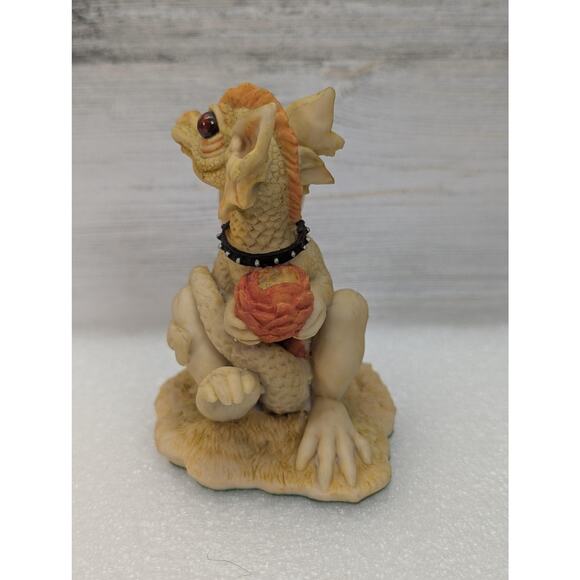 Vintage Enchantica Dragon Figurine 1988 Andrew Bill Resin Handpainted England - Picture 2 of 14